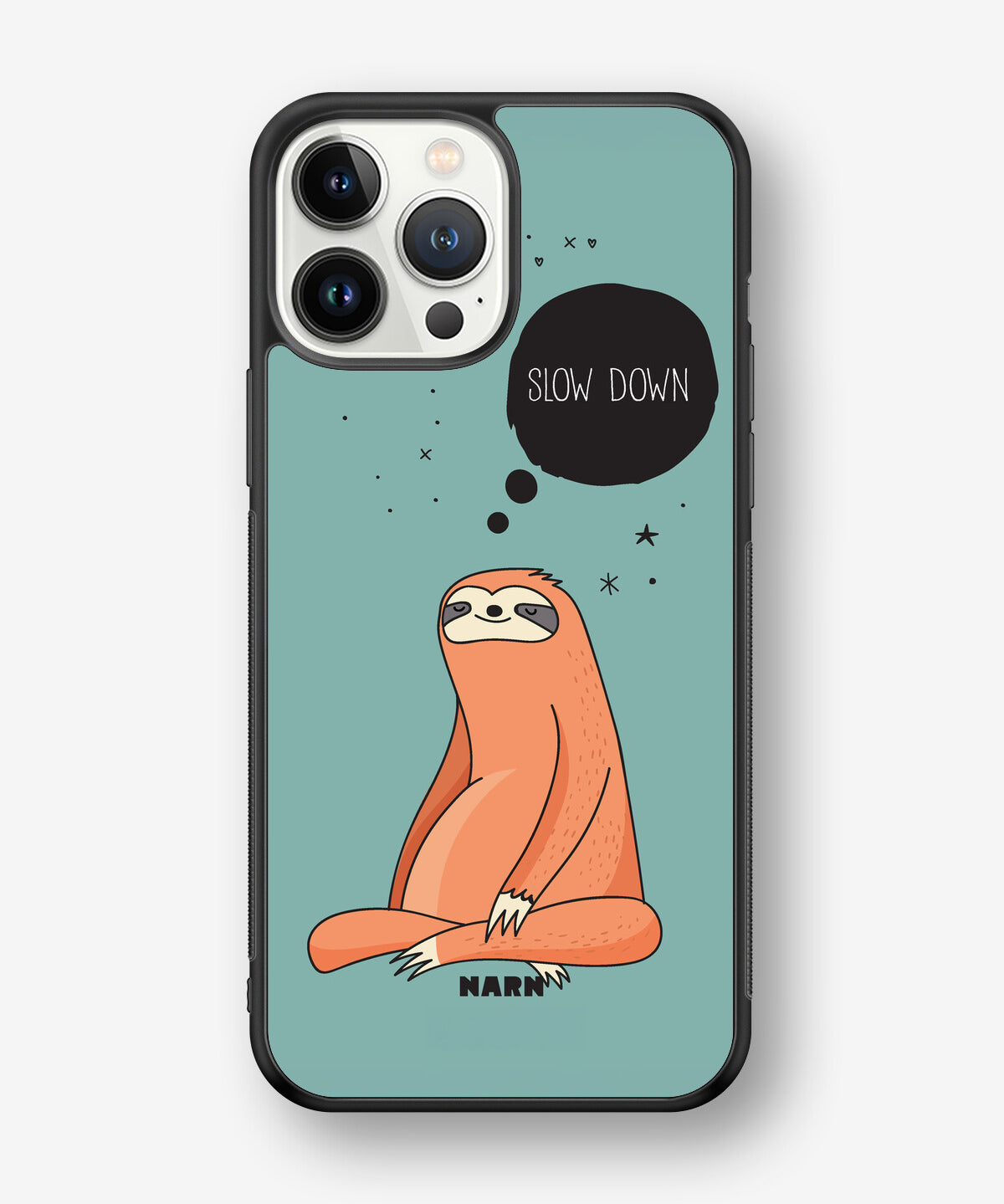 iPhone 13 Pro Max Hard Case – Slow Down Sloth - View 1
