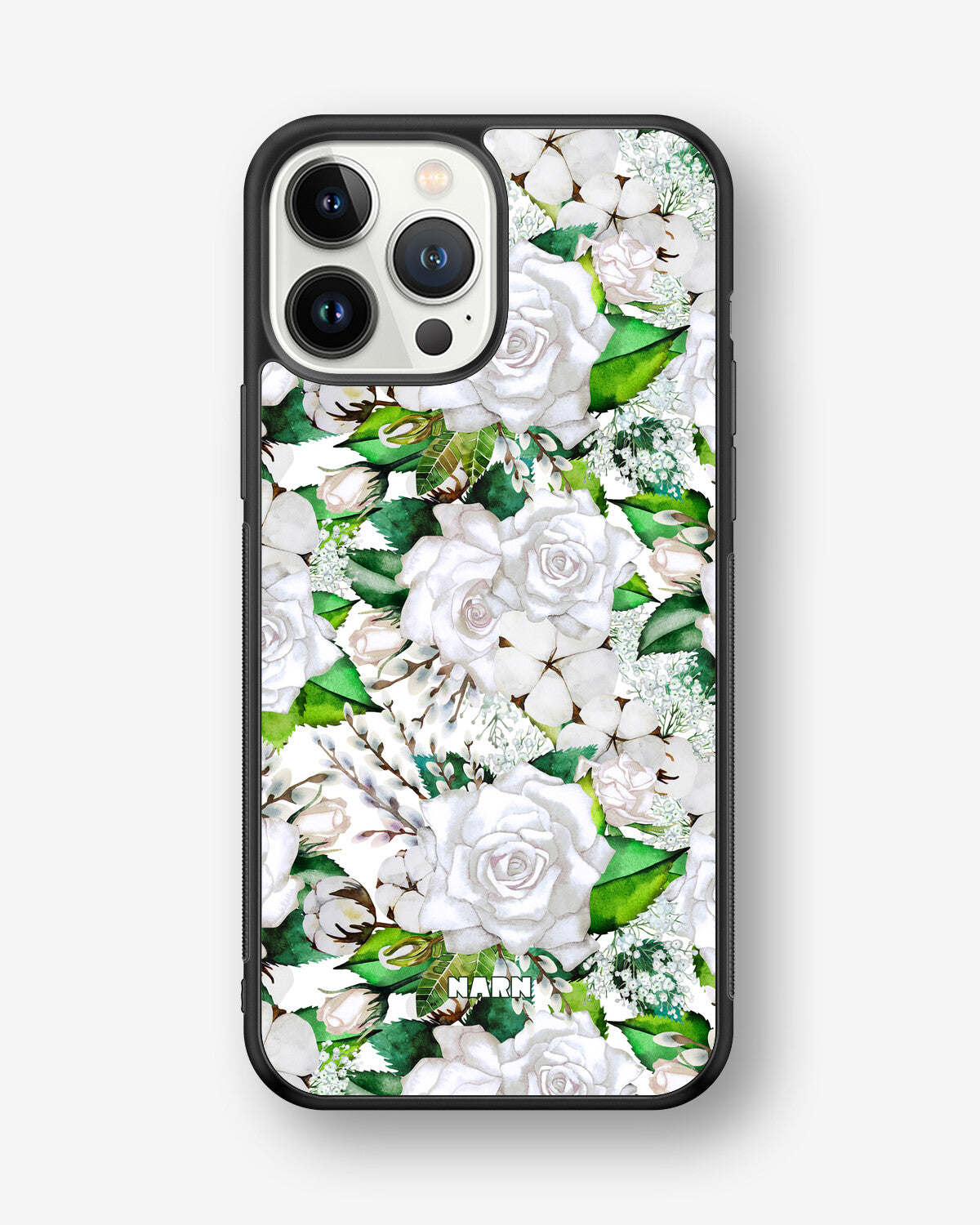iPhone 13 Pro Max Hard Case – White Bloom - View 1