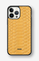 iPhone 13 Pro Max Hard Case – Yellow Snake - View 1