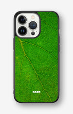 iPhone 13 Pro Hard Case – Green Leafy - View 1