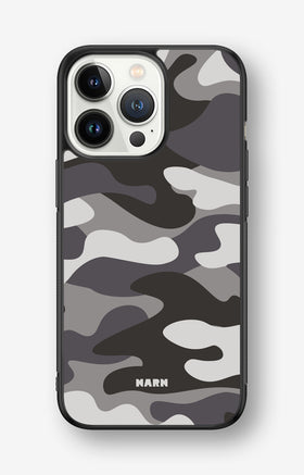 iPhone 13 Pro Hard Case – Grey Camo - View 1