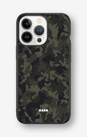 iPhone 13 Pro Hard Case – Jungle Green Camo - View 1
