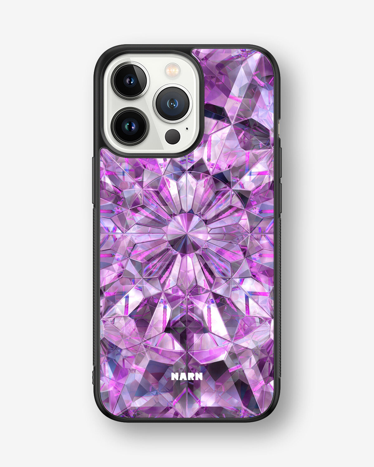 iPhone 13 Pro Hard Case – Lavender Crystals - View 1