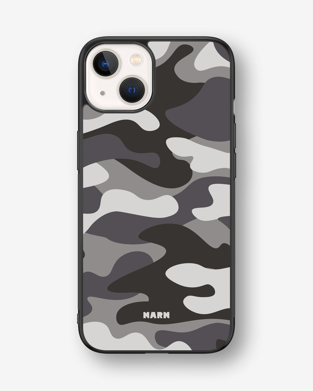 iPhone 13 Hard Case – Grey Camo - View 1
