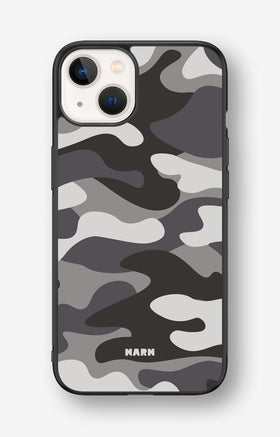 iPhone 13 Hard Case – Grey Camo - View 1