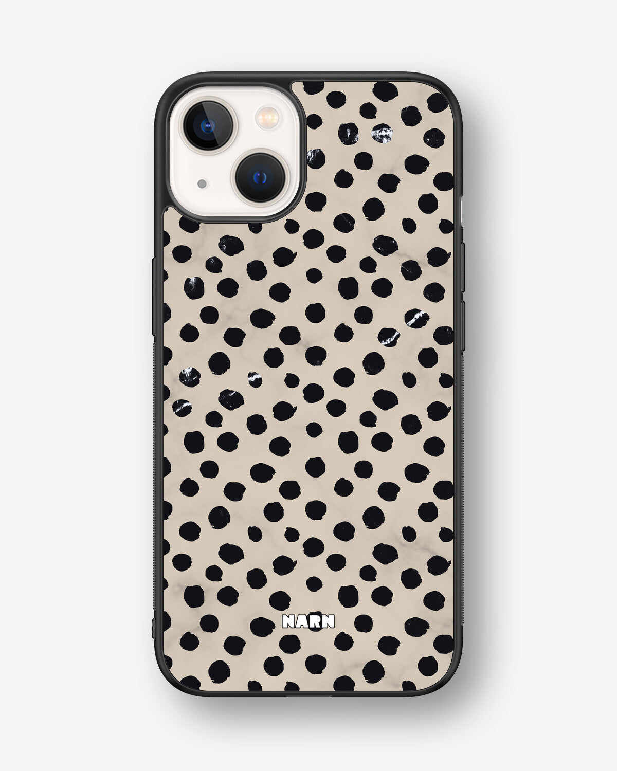 iPhone 13 Hard Case – Marble Dots - View 1