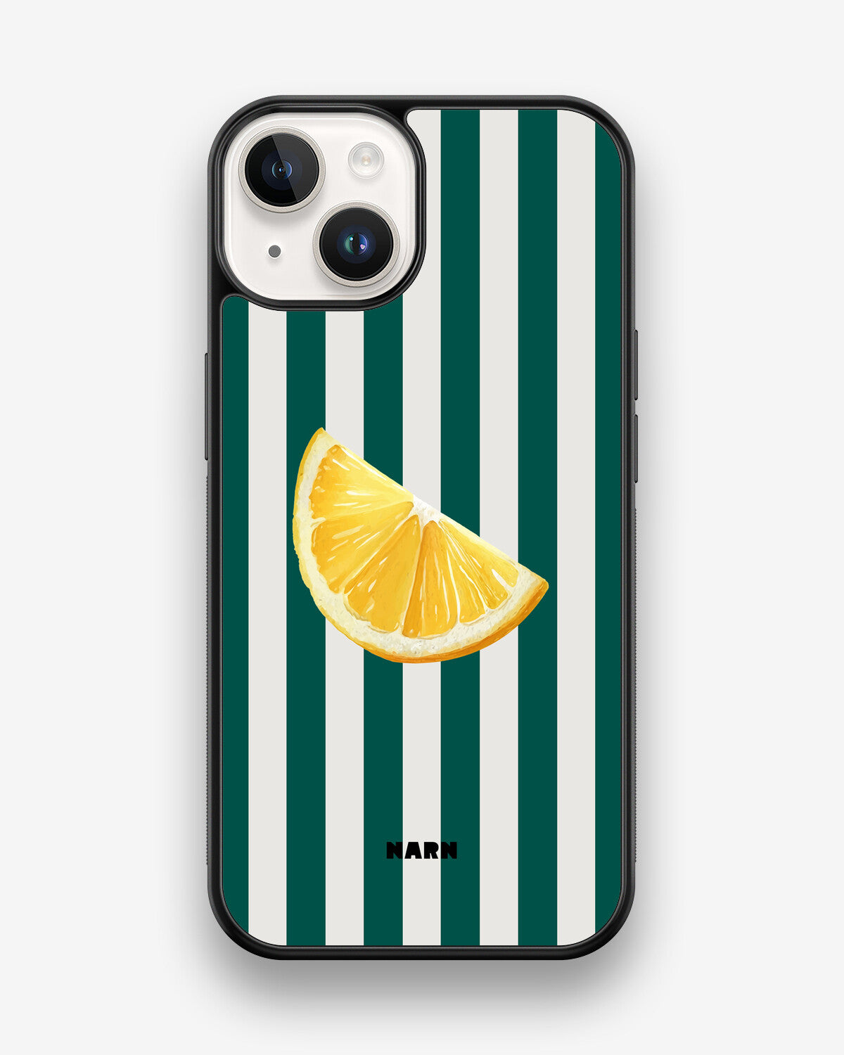 iPhone 14 Hard Case – Lemon Stripes - View 1