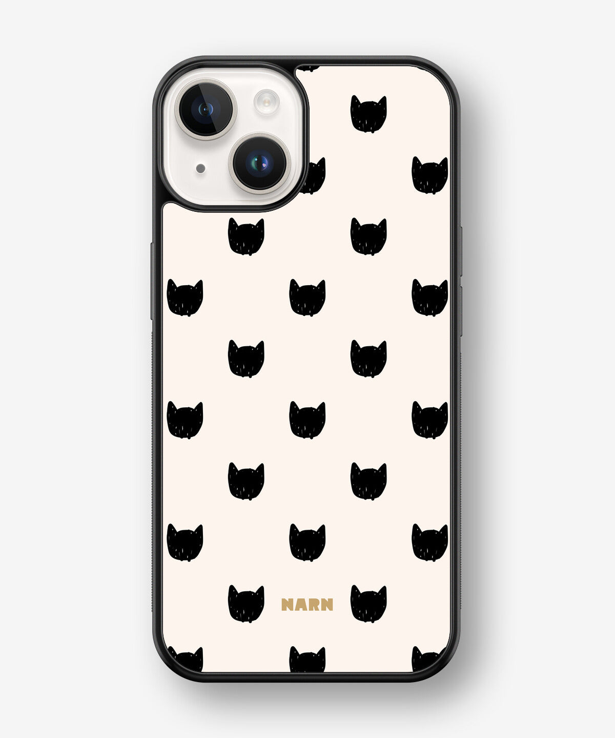 iPhone 14 Plus Hard Case – Kitty Dots - View 1