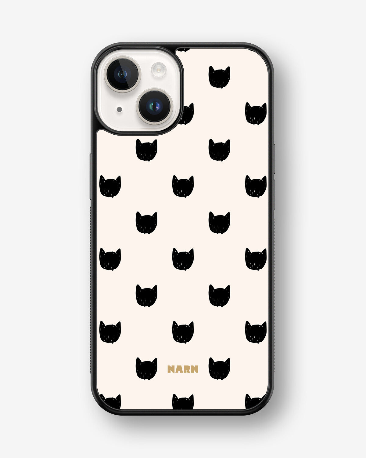 iPhone 14 Plus Hard Case – Kitty Dots - View 1
