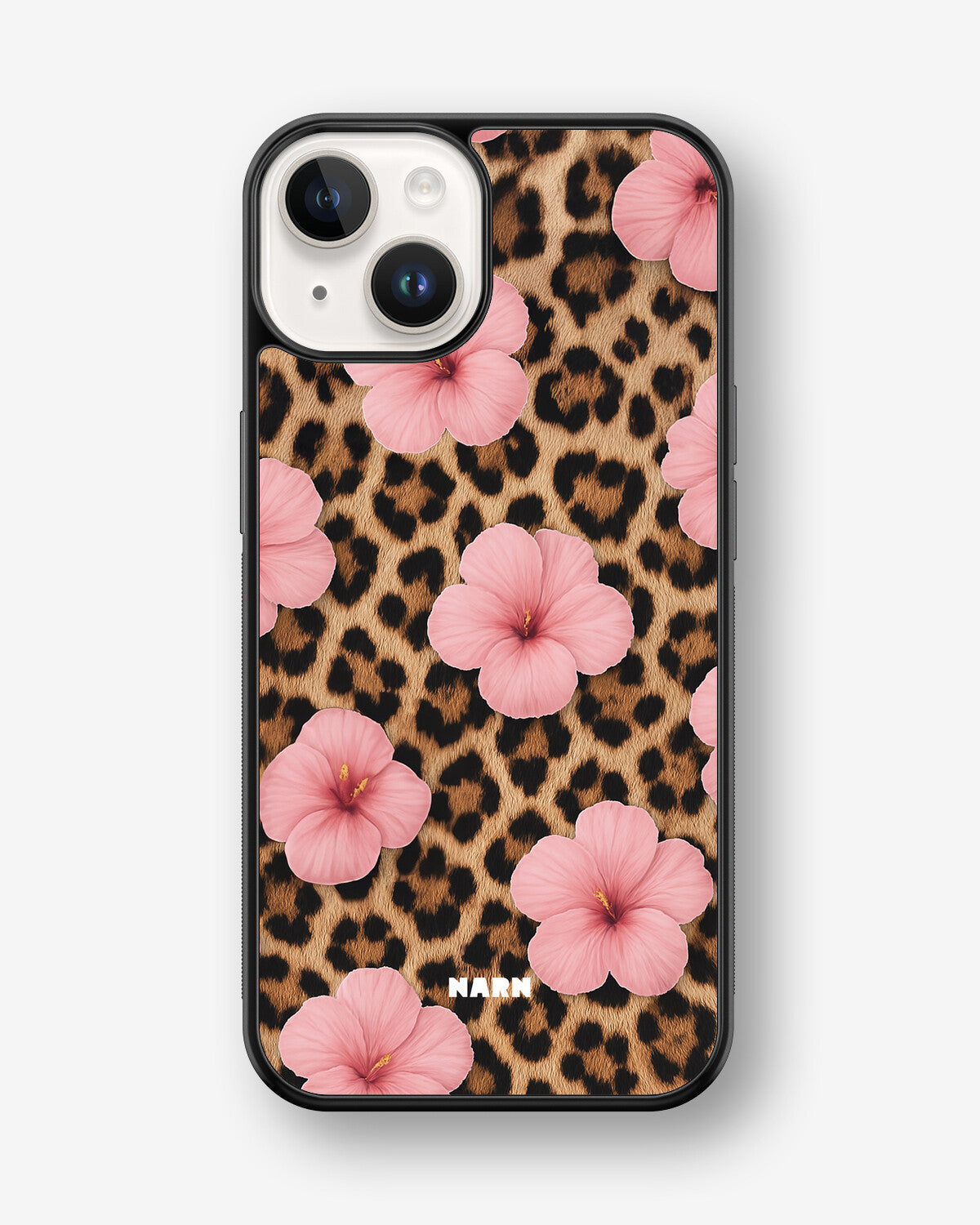 iPhone 14 Plus Hard Case – Leopard Flower - View 1