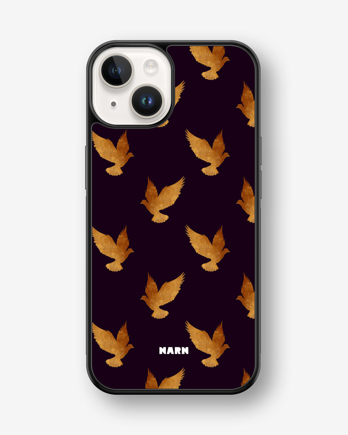 iPhone 14 Plus Hard Case – Royal Doves - View 1
