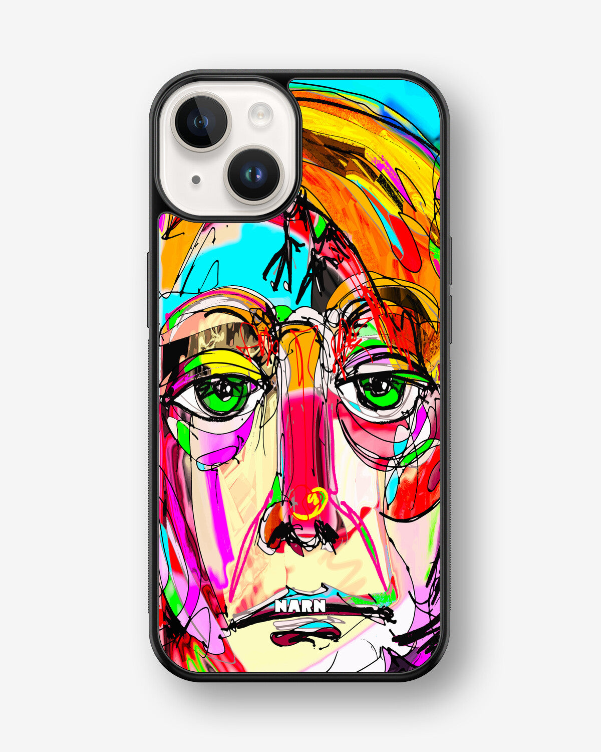 iPhone 14 Plus Hard Case – Abstract Portrait - View 1