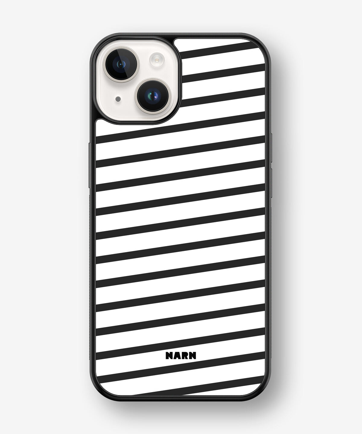 iPhone 14 Plus Hard Case – Black Stripes - View 1