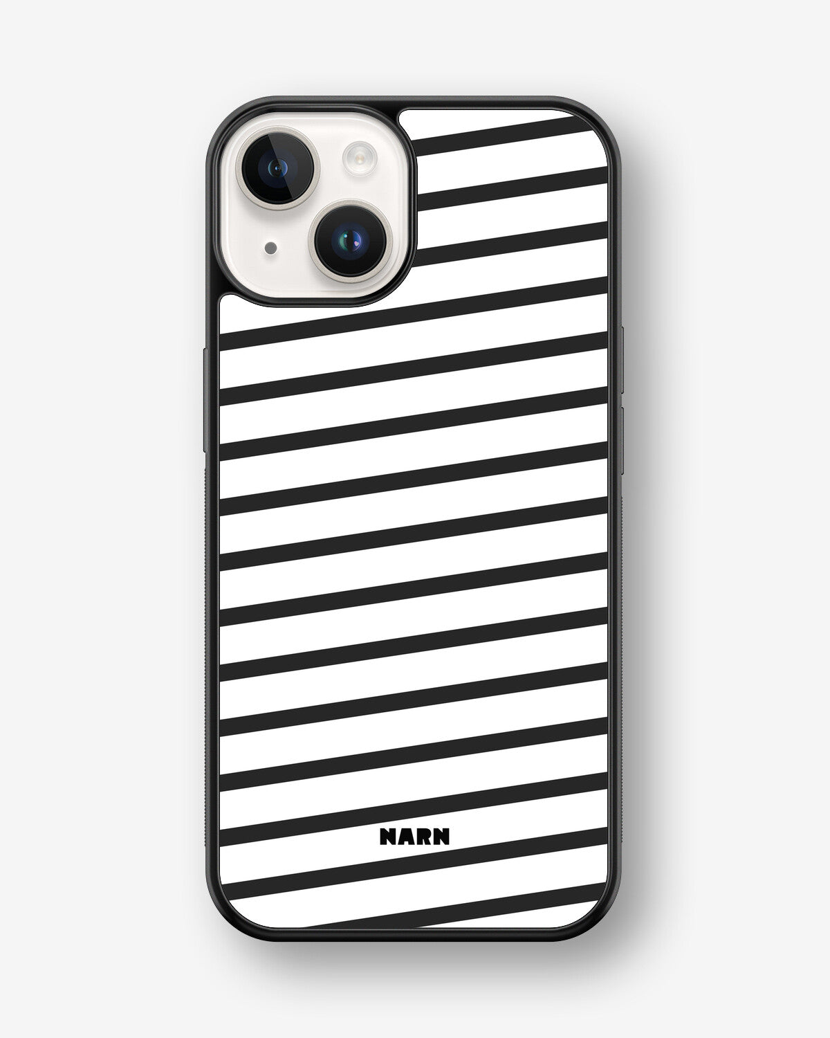 iPhone 14 Plus Hard Case – Black Stripes - View 1
