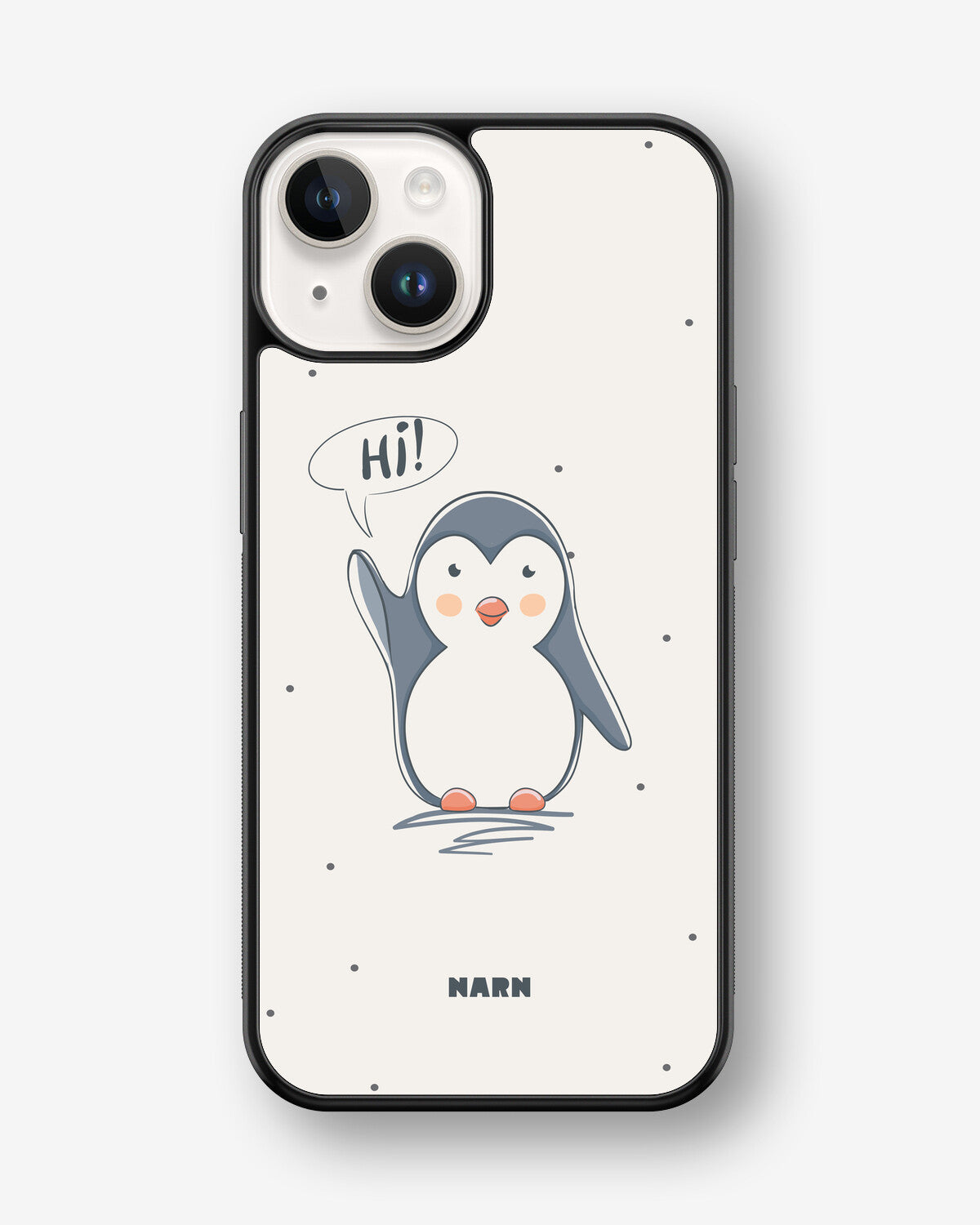iPhone 14 Plus Hard Case – Cute Penguin - View 1