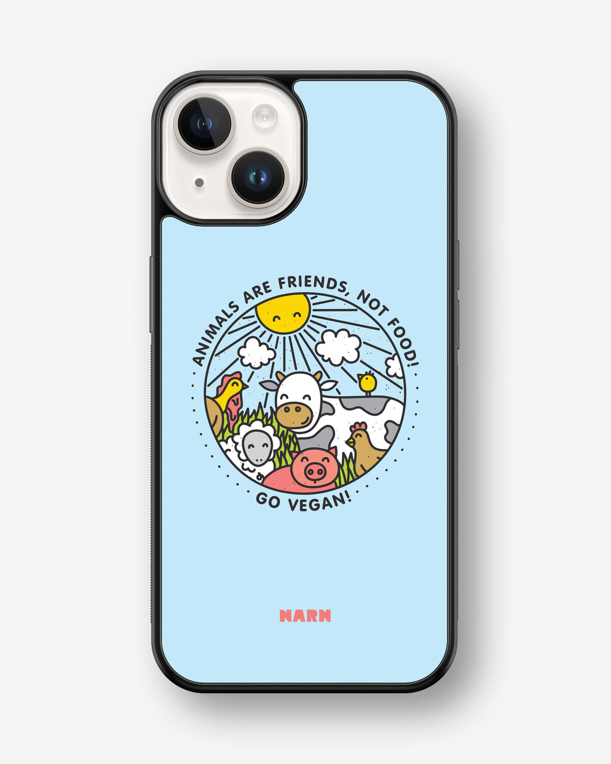 iPhone 14 Plus Hard Case – Friends, Not Food - View 1