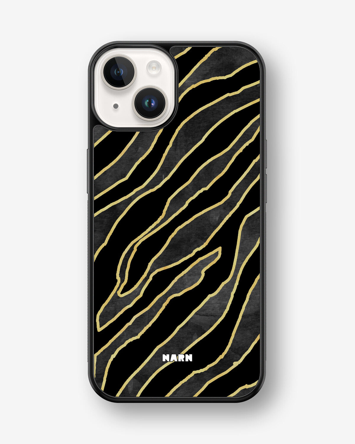 iPhone 14 Plus Hard Case – Golden Zebra - View 1