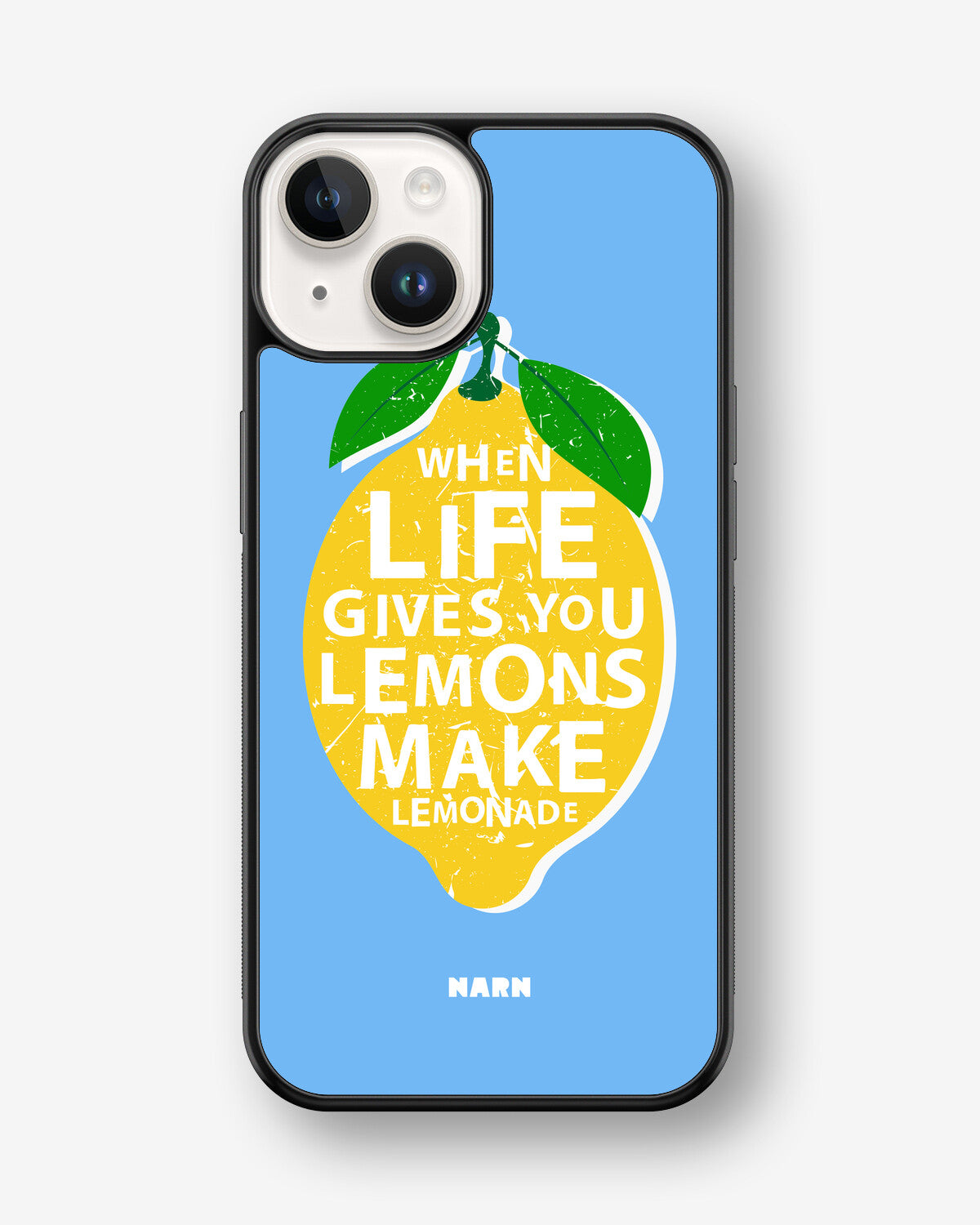 iPhone 14 Plus Hard Case – Lemon Quote - View 1