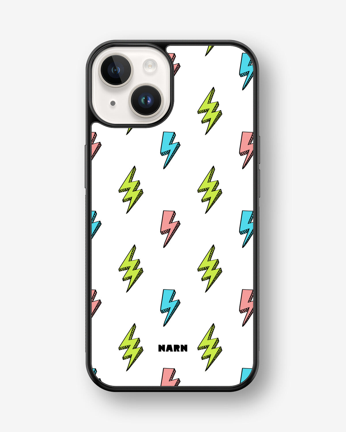 iPhone 14 Plus Hard Case – Lightning Bolts - View 1