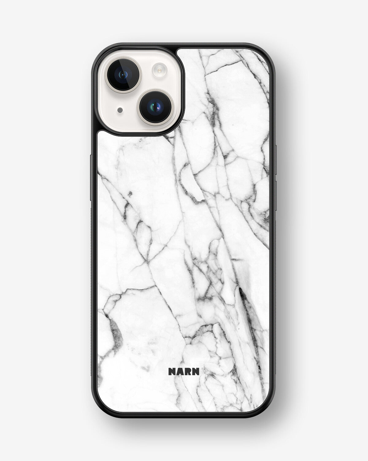 iPhone 14 Plus Hard Case – Milky Marble - View 1