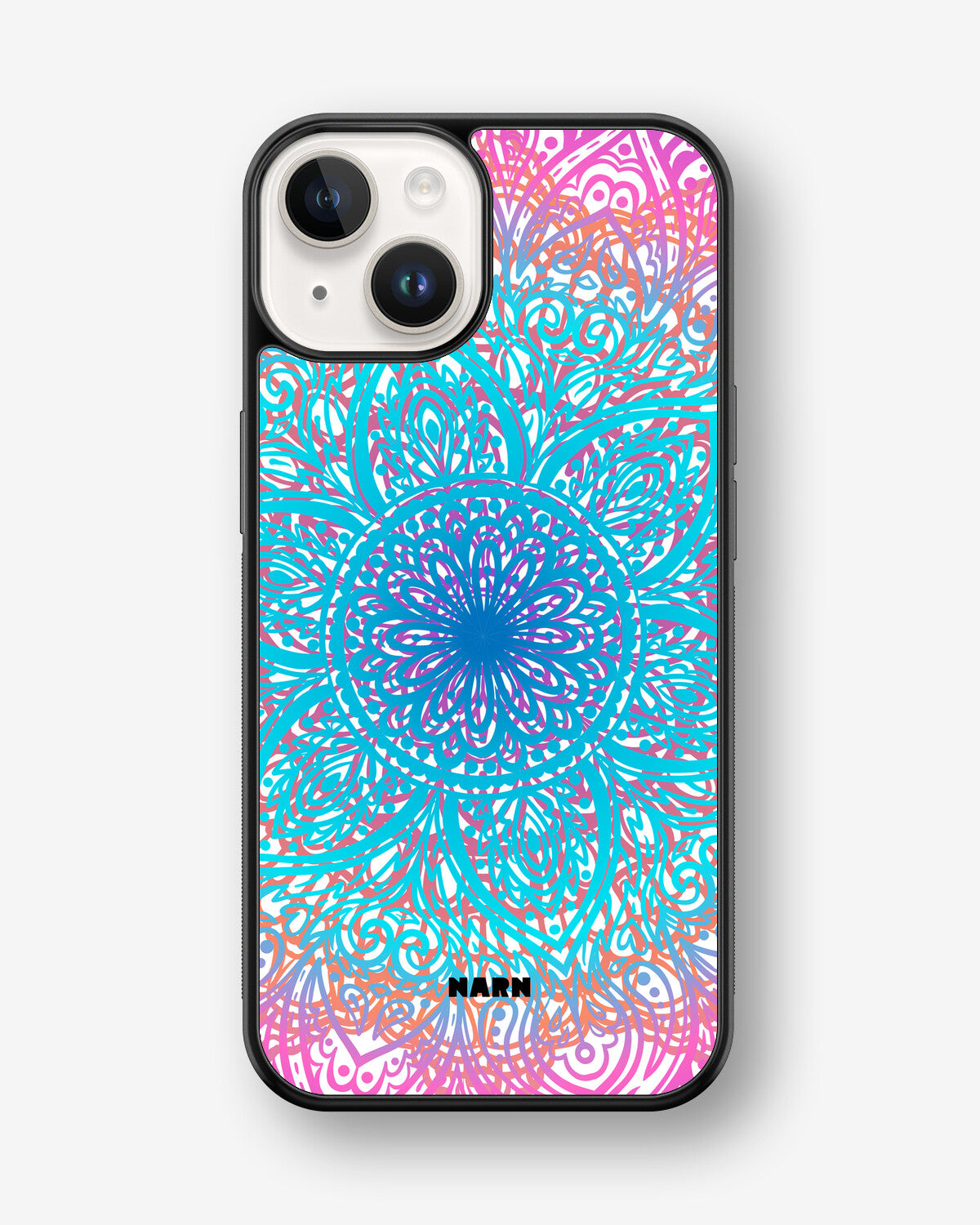 iPhone 14 Plus Hard Case – Pastel Mandala - View 1