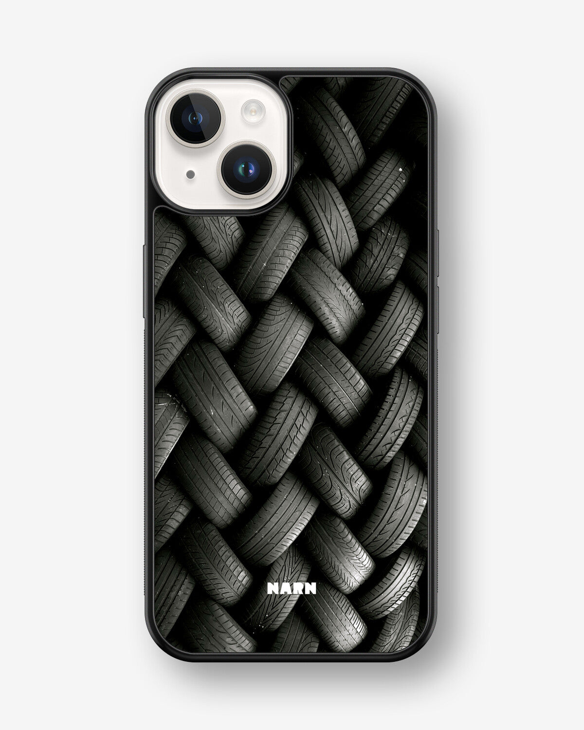 iPhone 14 Plus Hard Case – Tires Wall - View 1