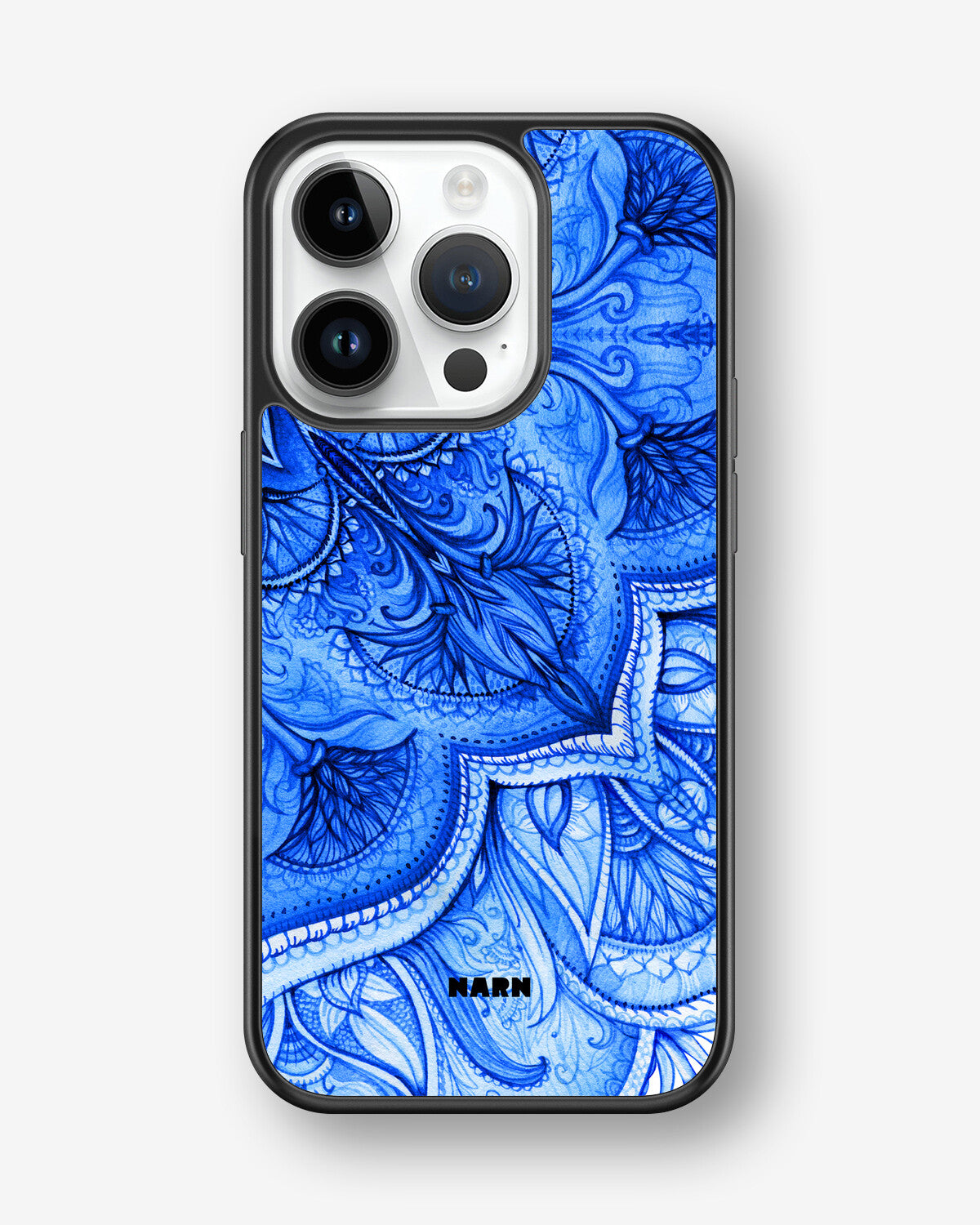 iPhone 14 Pro Hard Case – Blue Vintage - View 1