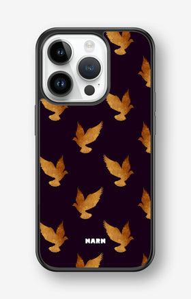 iPhone 14 Pro Hard Case – Royal Doves - View 1