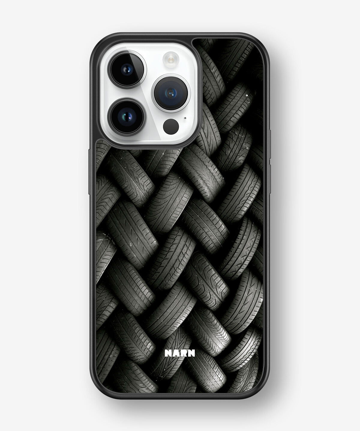 iPhone 14 Pro Hard Case – Tires Wall - View 1