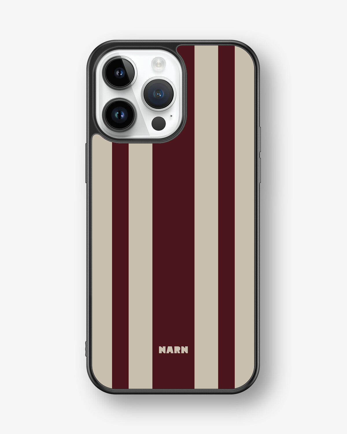 iPhone 14 Pro Max Hard Case – Bordeaux Stripe - View 1