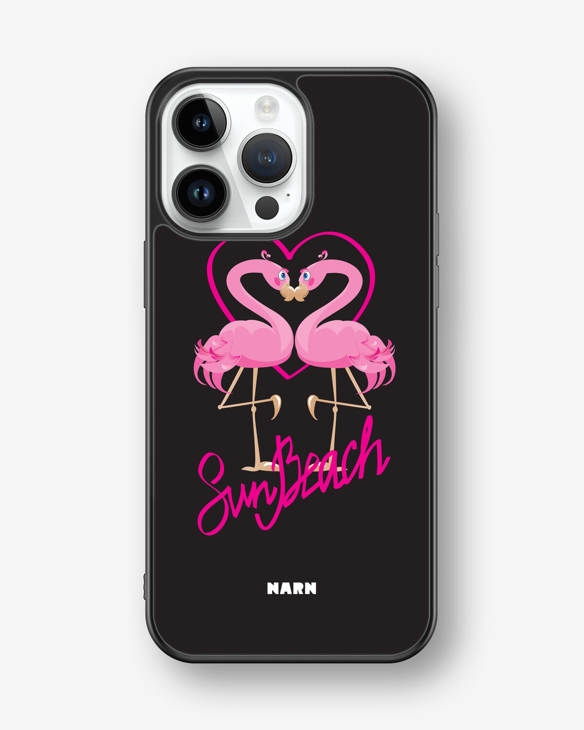 iPhone 14 Pro Max Hard Case – Beach Flamingo - View 1