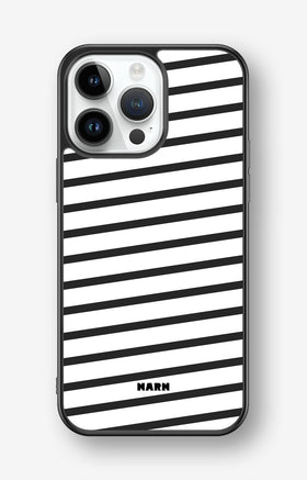 iPhone 14 Pro Max Hard Case – Black Stripes - View 1
