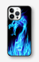 iPhone 14 Pro Max Hard Case – Blue Flames Dragon - View 1
