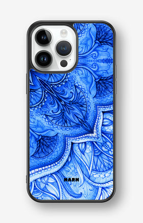 iPhone 14 Pro Max Hard Case – Blue Vintage - View 1
