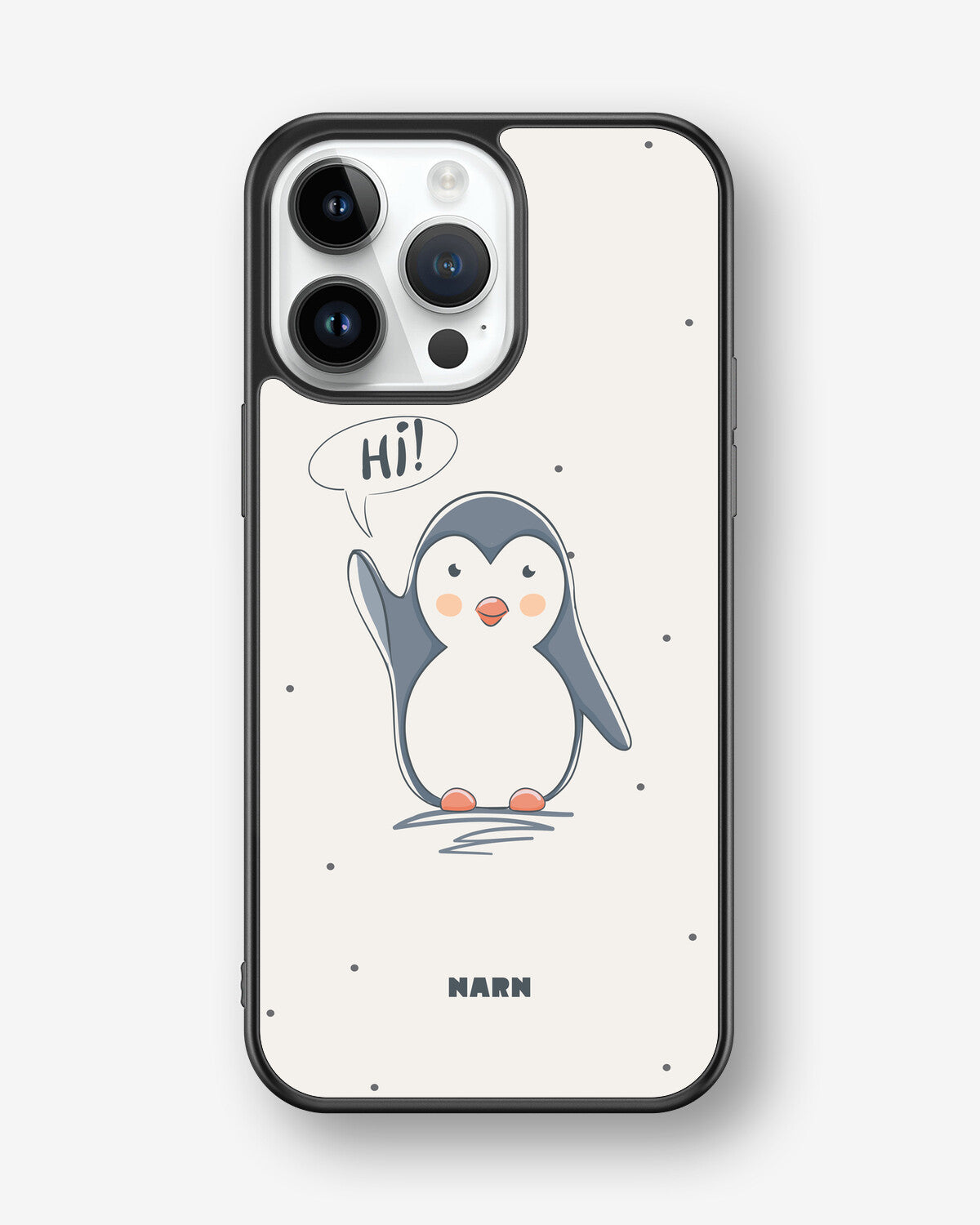 iPhone 14 Pro Max Hard Case – Cute Penguin - View 1
