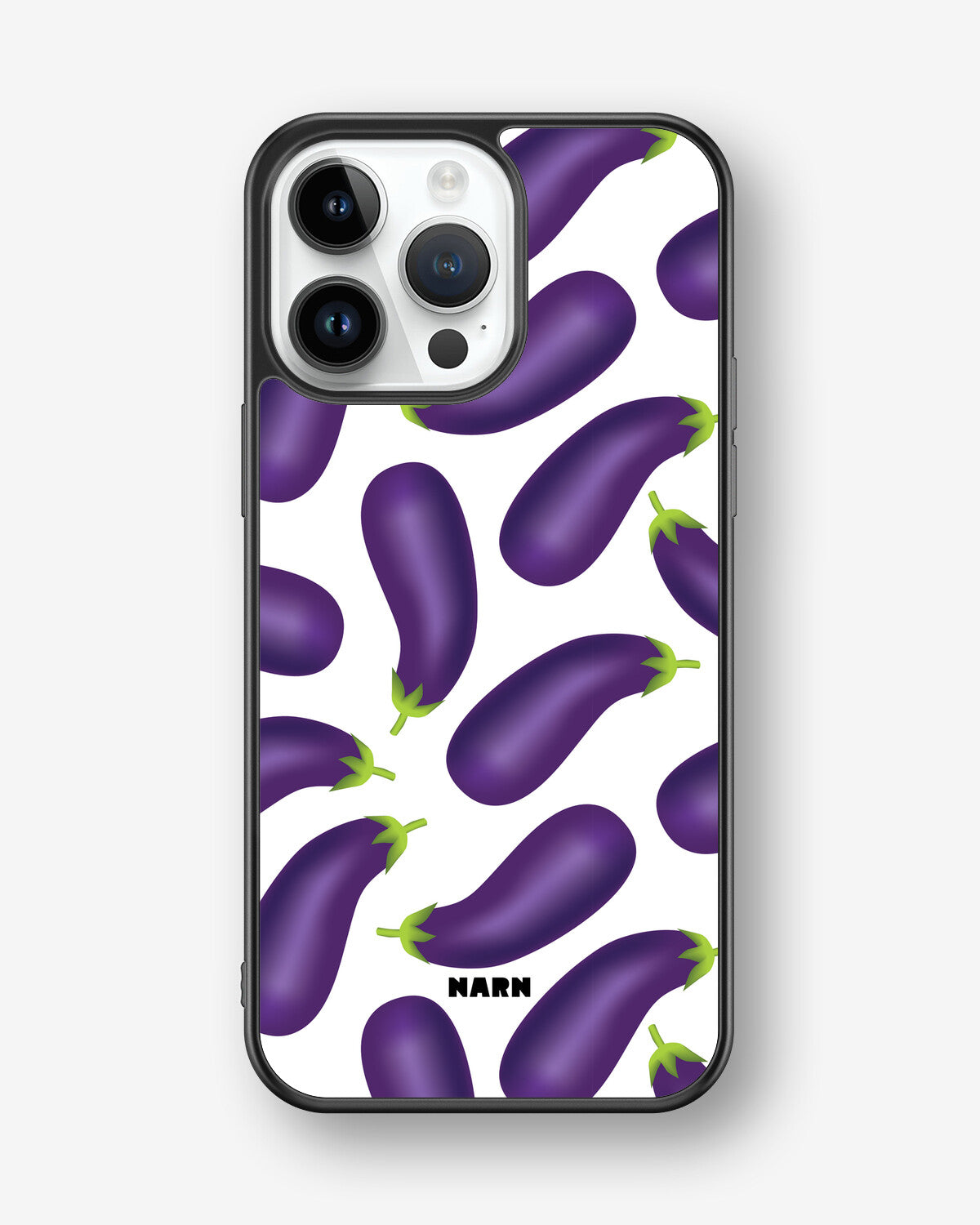 iPhone 14 Pro Max Hard Case – Eggplant Pattern - View 1