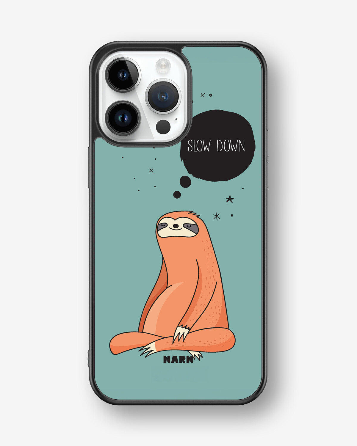 iPhone 14 Pro Max Hard Case – Slow Down Sloth - View 1