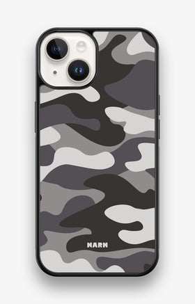 iPhone 14 Hard Case – Grey Camo - View 1