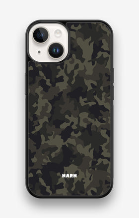 iPhone 14 Hard Case – Jungle Green Camo - View 1