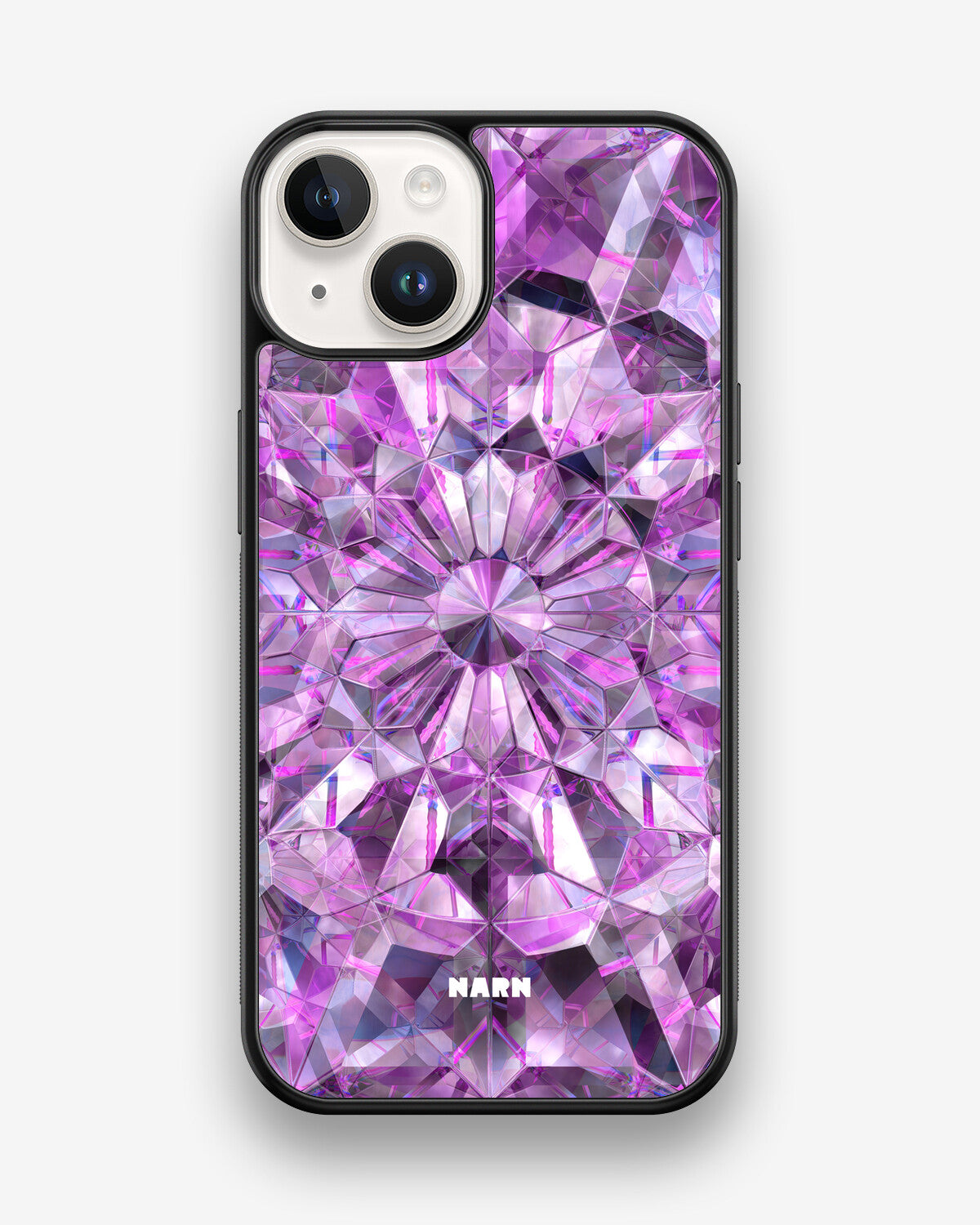 iPhone 14 Hard Case – Lavender Crystals - View 1