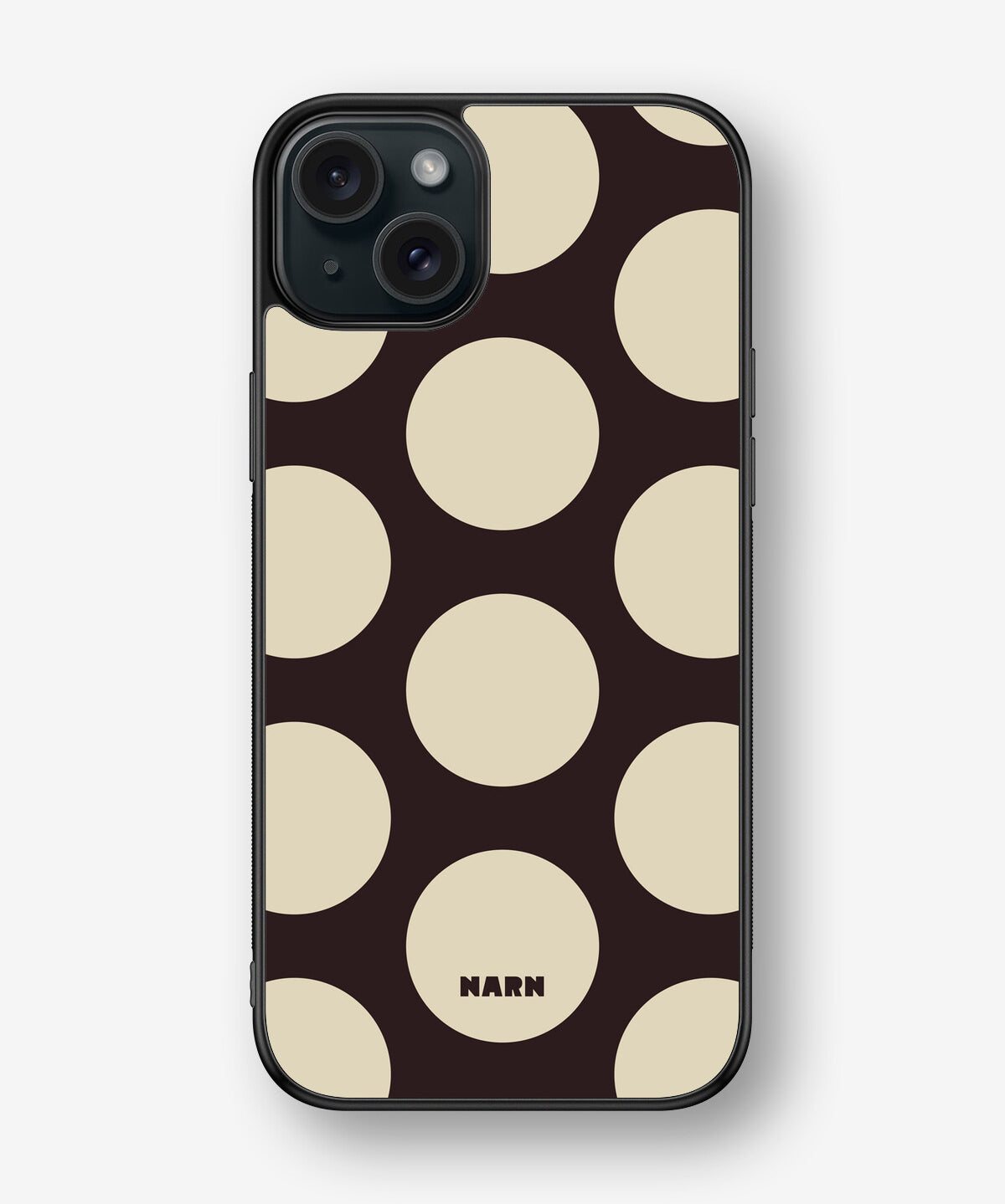 iPhone 15 Plus Hard Case – Bold Dots - View 1