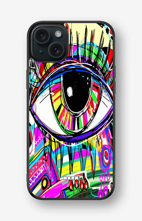 iPhone 15 Plus Hard Case – Abstract Eye - View 1