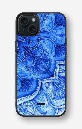 iPhone 15 Plus Hard Case – Blue Vintage - View 1
