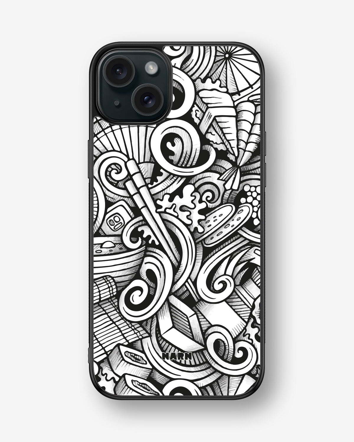 iPhone 15 Plus Hard Case – Japanese Pattern - View 1