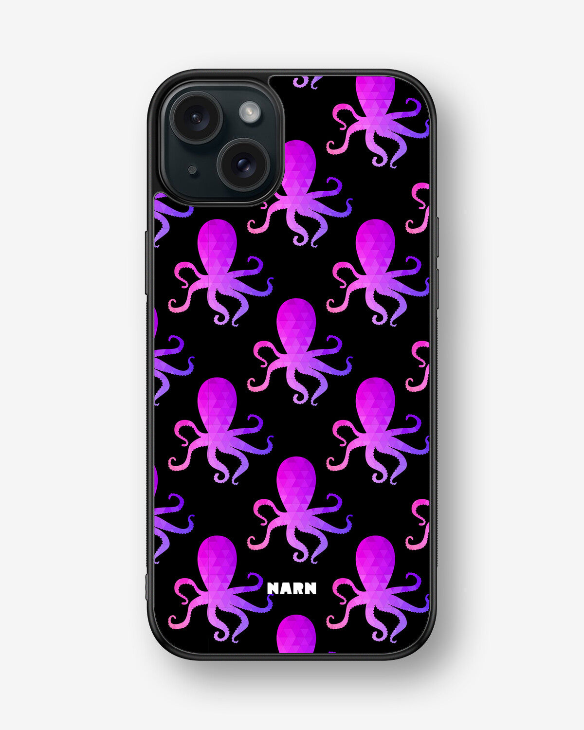 iPhone 15 Plus Hard Case – Octopus Pattern - View 1