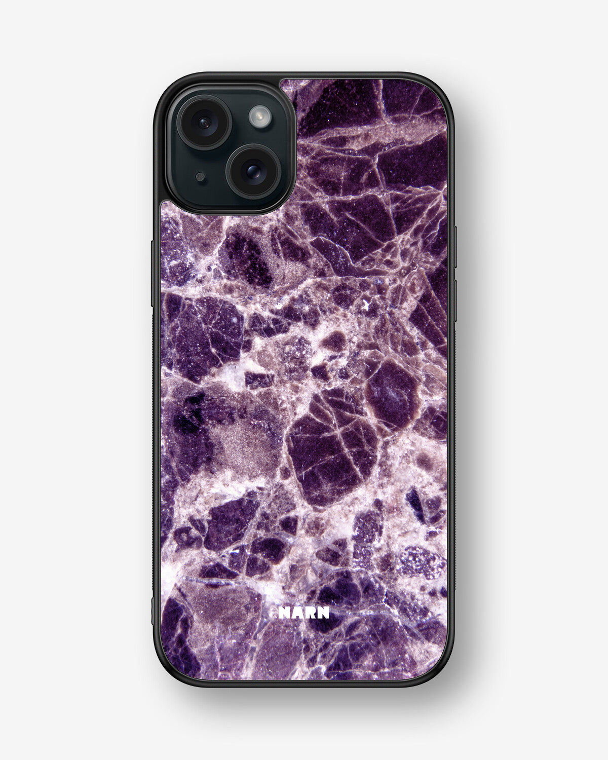 iPhone 15 Plus Hard Case – Purple Marble - View 1