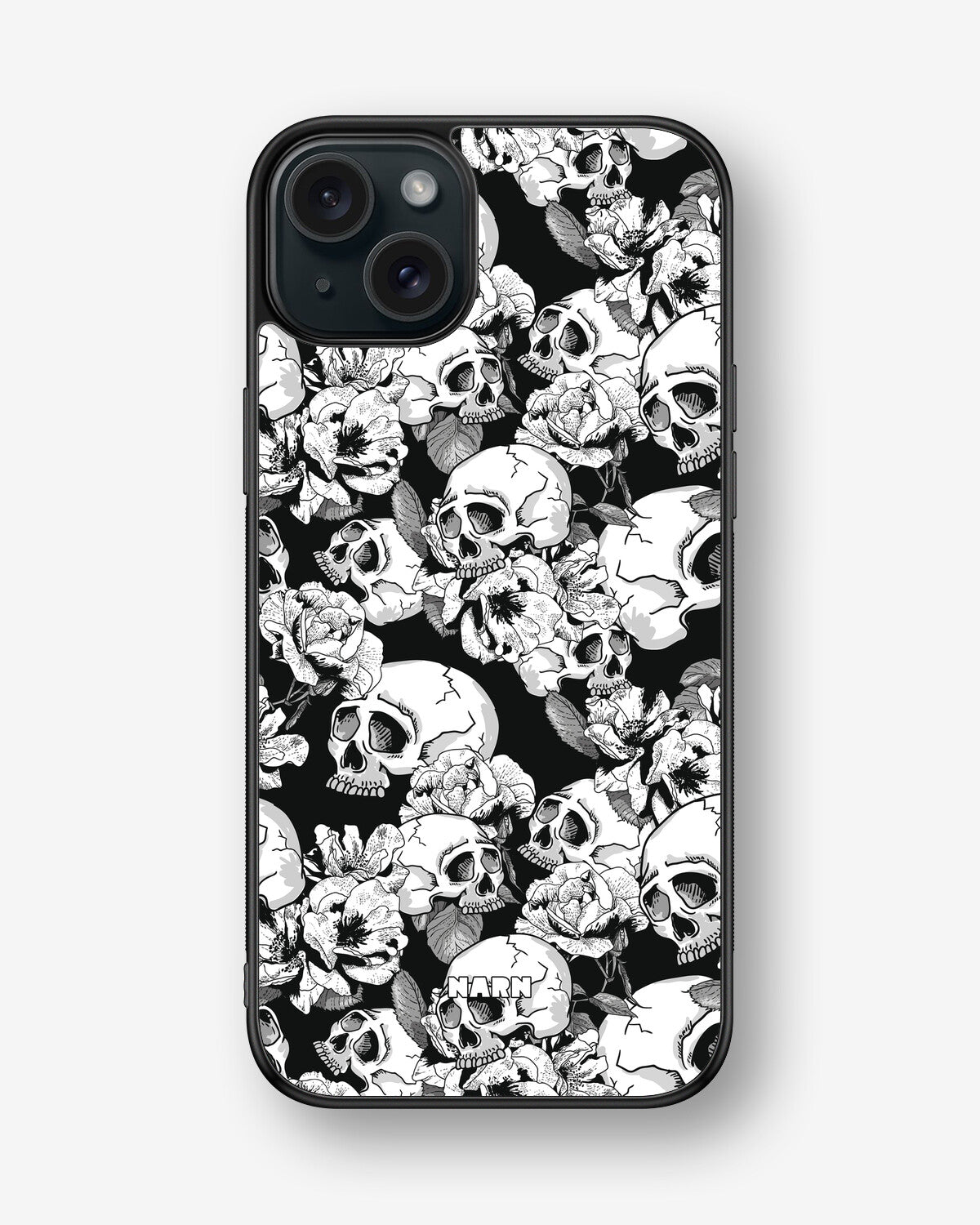 iPhone 15 Plus Hard Case – Skull Garden - View 1