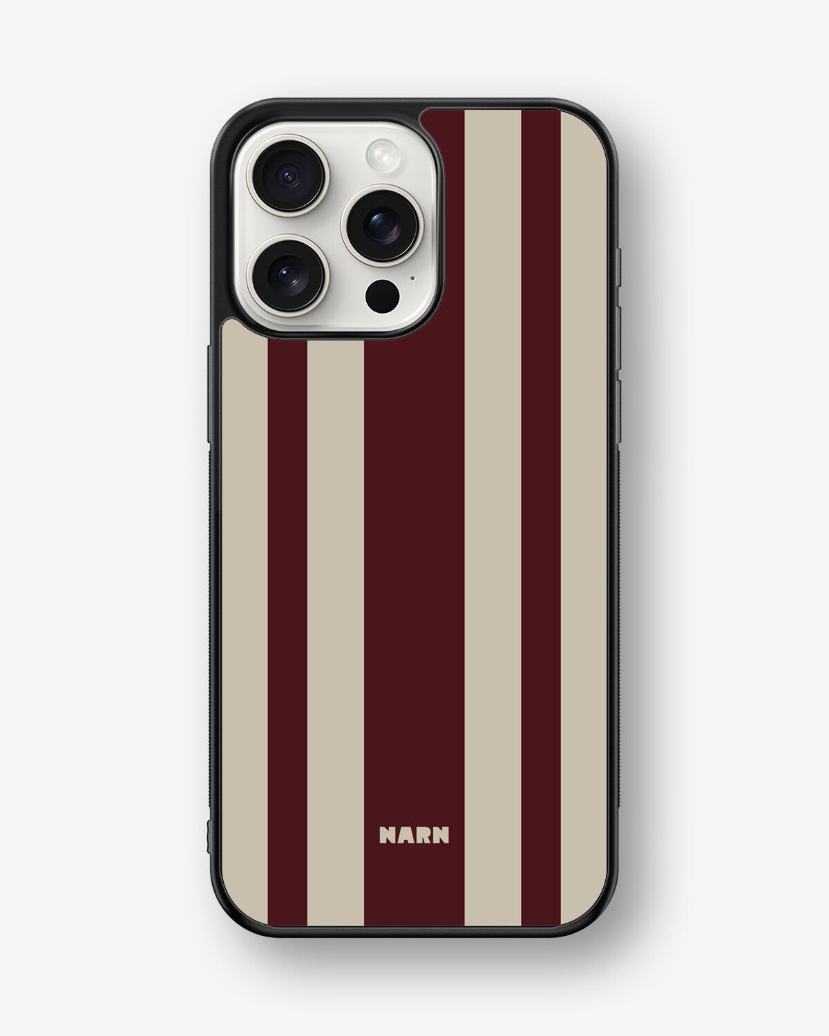 iPhone 15 Pro Max Hard Case – Bordeaux Stripe - View 1