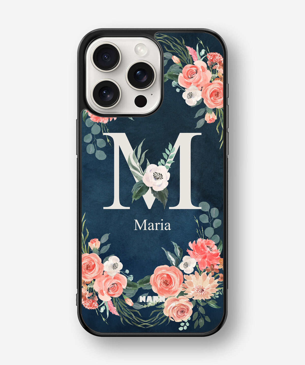 iPhone 15 Pro Max Hard Case – Custom - Floral - View 1