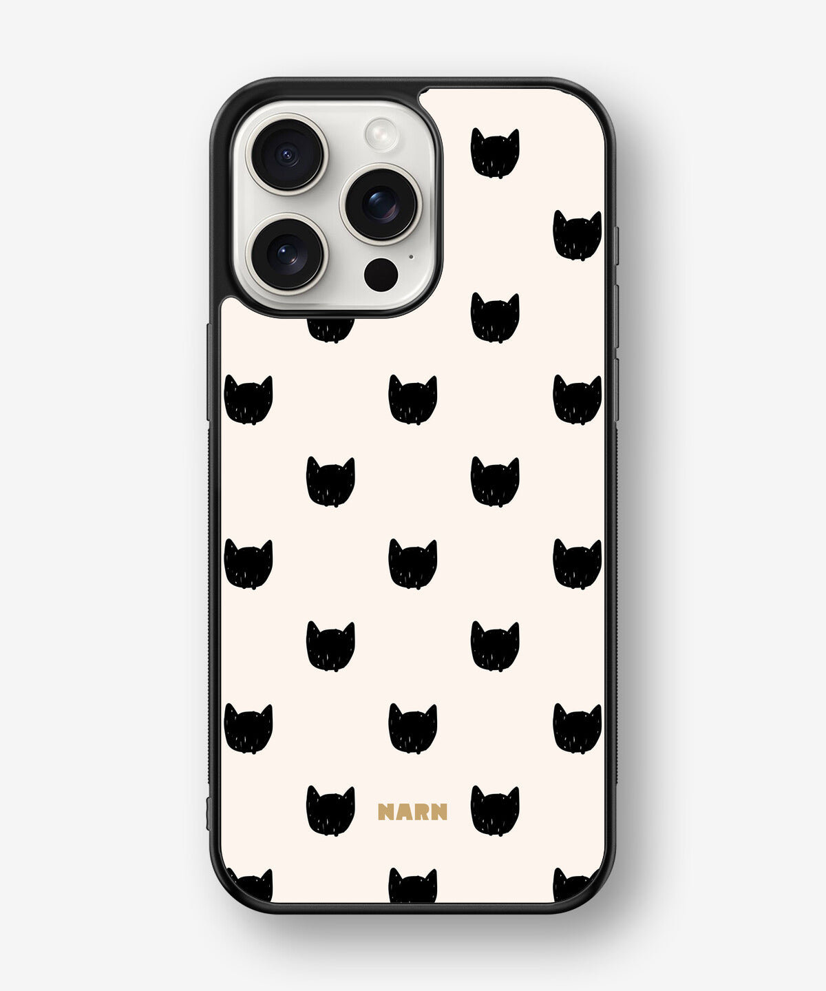 iPhone 15 Pro Max Hard Case – Kitty Dots - View 1
